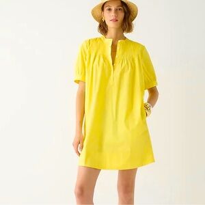 NWT JCrew Short-sleeve mini shirtdress in cotton poplin Size/ M Tall